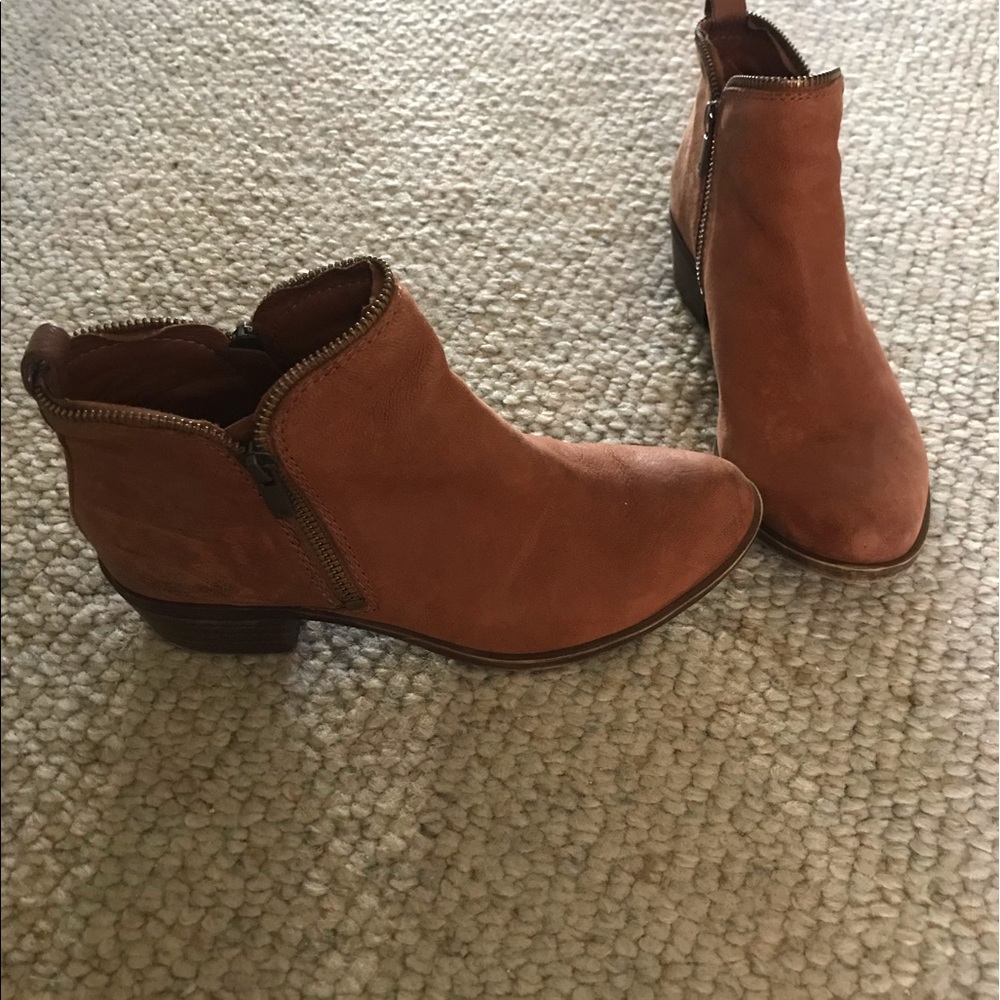 Lucky brand suede booties